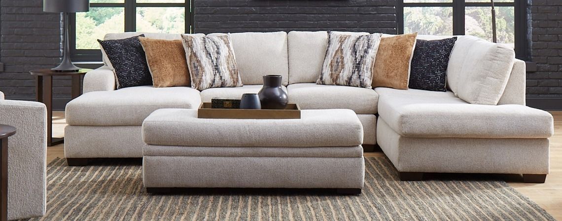 1671 Melanie Sand 2 PC Sectional