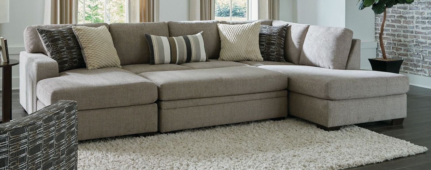 1674 Brianna Pewter 2 PC Sectional