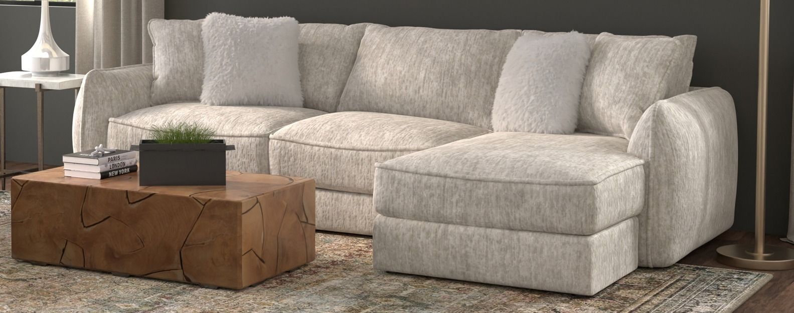 2306 Bucktown Parchment LSF Sofa