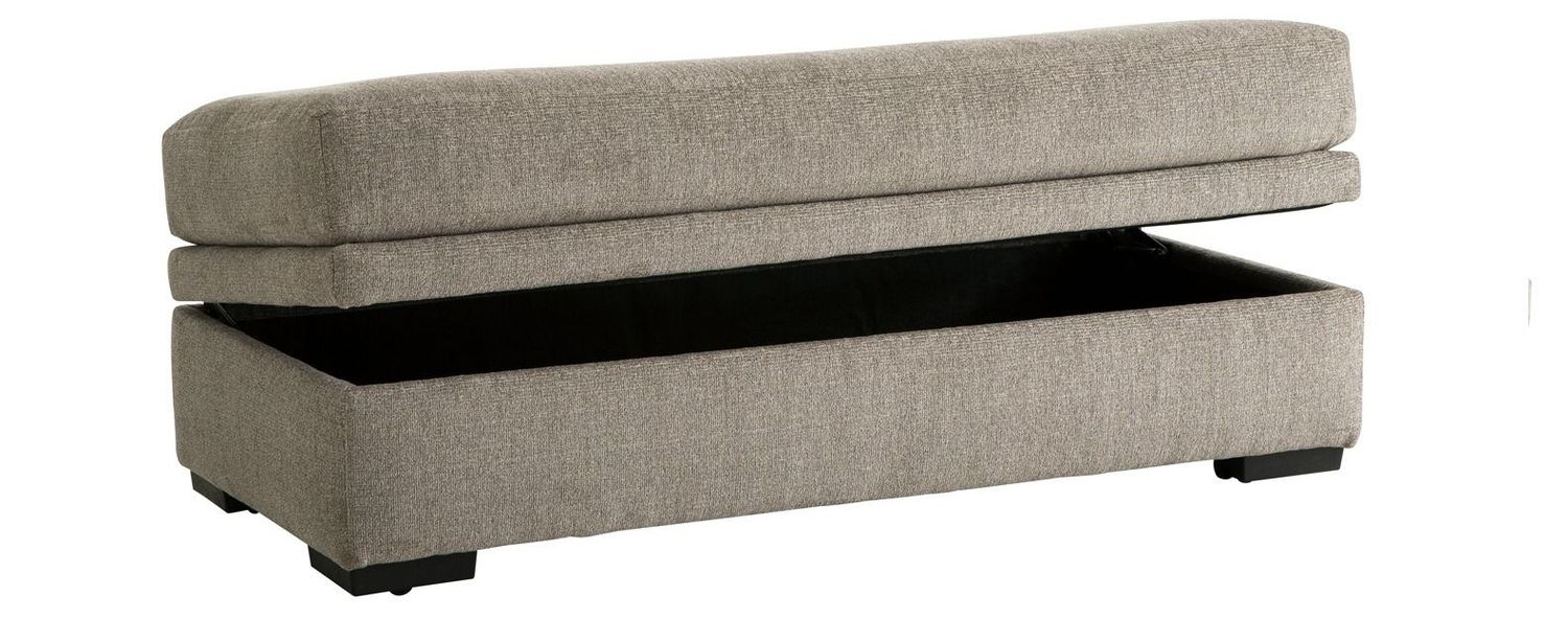 1674 Brianna Pewter Storage Ottoman