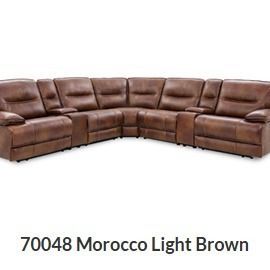 70048 Morocco Light Brown 7pc Sectional