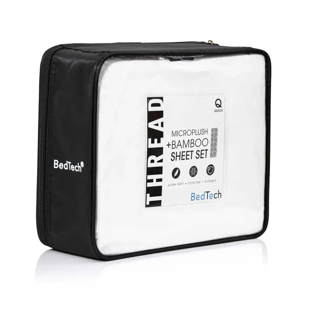 BRUSHED MICROFIBER WHITE SHEET SET SPLIT KING MS67SHDKW