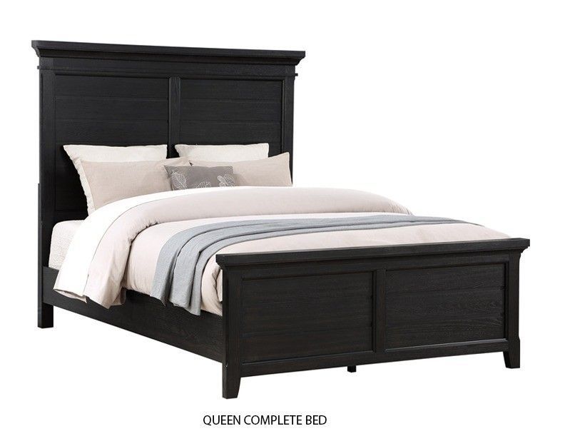 HOLLIS BLACK QUEEN BED 2706-QB-HB