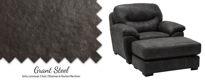 GRANT STEEL 4453-10-GST Ottoman