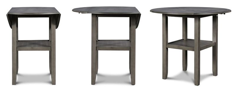 D1701 Gia Grey Drop Leaf Pub Table D1701 Gia Grey Drop Leaf Pub Table