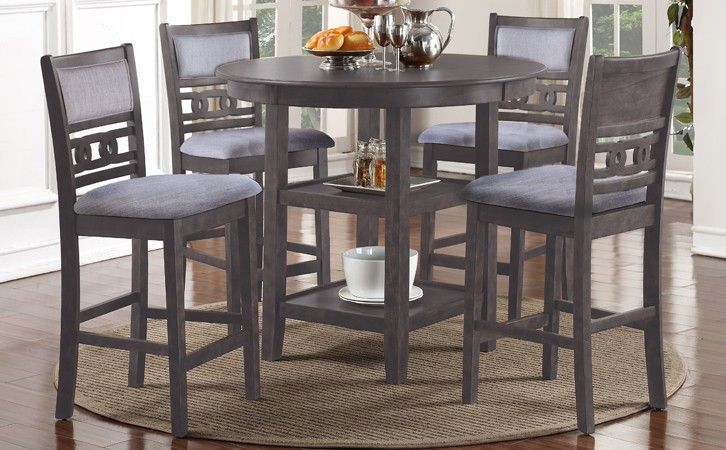 D1701 Gia Grey Pub Chair