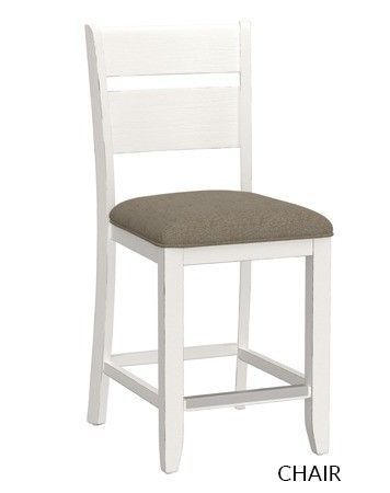 5088 Sarasota Brown/White Pub Height Stool