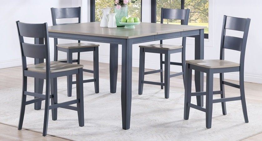 8210-CPB223-S Grey / Graphite Pub Chair