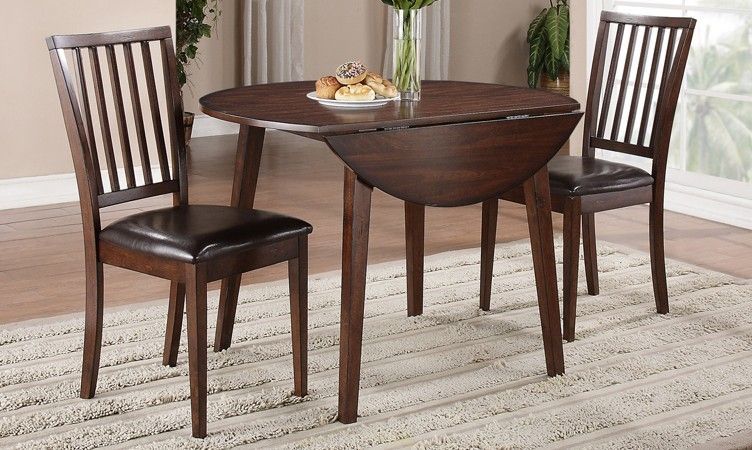 12078 Mango Drop Leaf Dining Drop Leaf Table 25”L (42” with leaves) x 42”D x 30”H