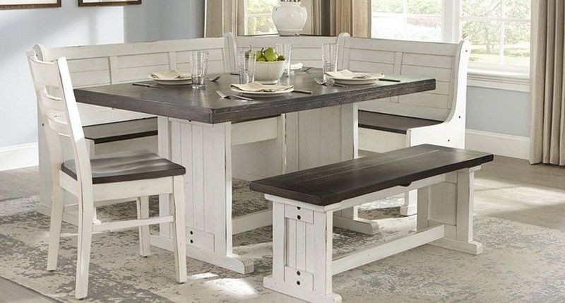 0113EC Chariot House Dining 0113EC Chariot House Dining  4PC Dining Breakfast Nook set (does not include chairs)