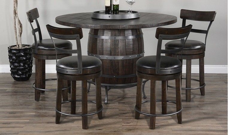 1038 Farmstead Pub 5PC PUB TABLE W/4 CHAIRS 5PC PUB TABLE W/4 CHAIRS