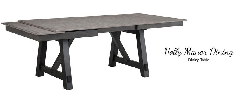 5246 Holly Manor Dining Table 94” w/leaves (66” w/out leaves) x 40” x 30”