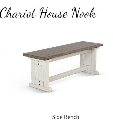 0113EC Chariot House Dining 0113EC-SB-CH Side Bench 48″ X 15″ X 18″