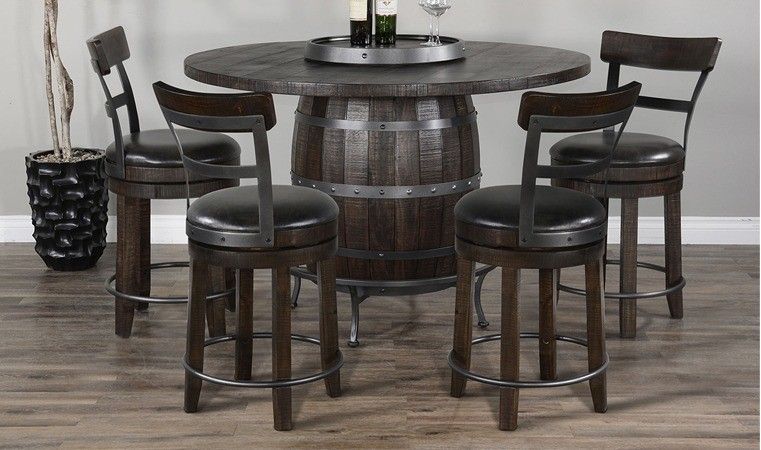 1038 Farmstead Pub 1624TL2-B24-F Pub 24″ Swivel Barstool 19″ X 19″ X 38″