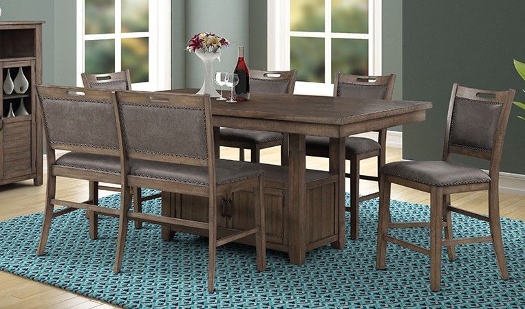 C1942 Colorado Pub C1942P-PN6 Pub Bench 52”L x 21”D x 40”H