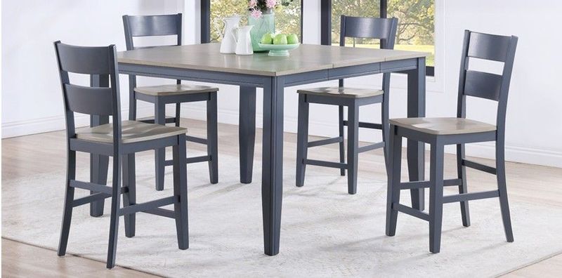 8210 Grey / Graphite Pub 5PC Pub Table and 4 Chairs