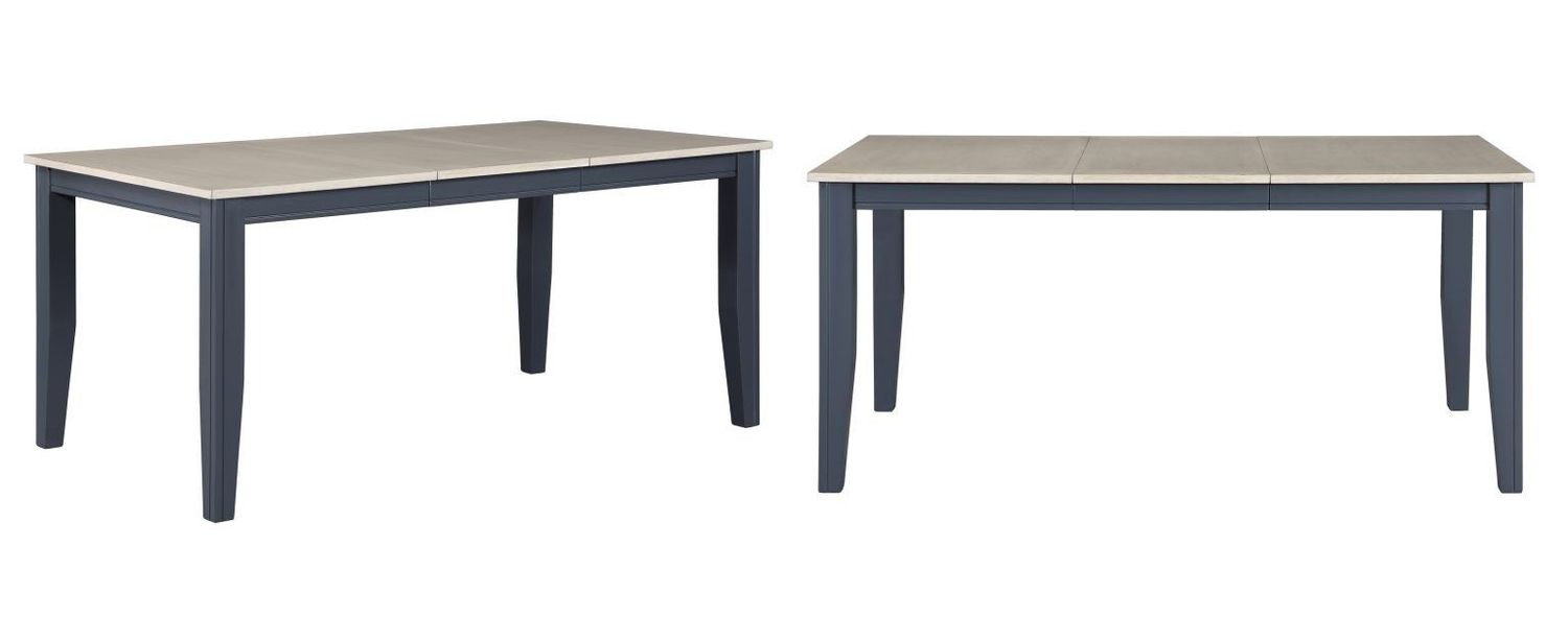 8210 Grey / Graphite Dining 8210-3866 Dining Leg Table 66” (48” w/out leaf) x 38” x 30” 8210 Grey / Graphite Dining 8210-3866 Dining Leg Table 66” (48” w/out leaf) x 38” x 30”