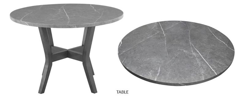 1317 Shannon Grey Dining Table 45” x 45” x 30”