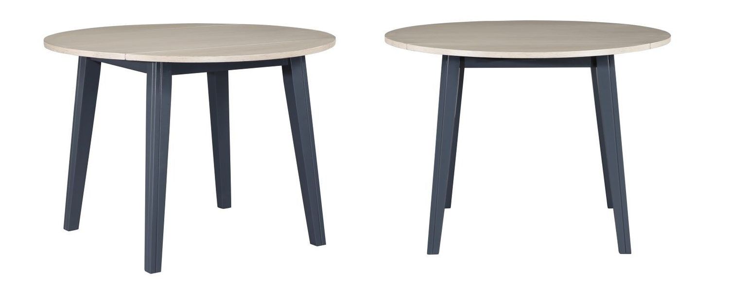 8210 Grey / Graphite Drop Leaf Dining 8210-4242 Dining Table 42” (25” w/out Leaves) x 42” x 30”