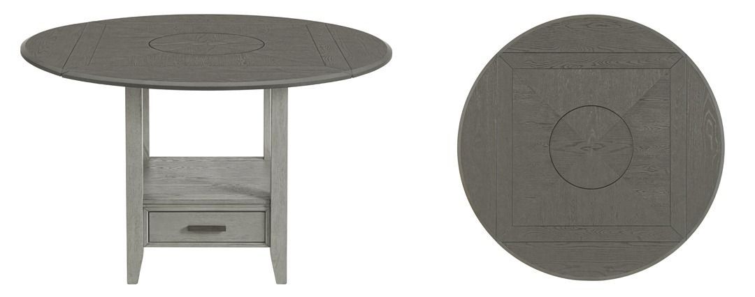 7922 Palisade Gray 7922-TBL-PG PUB TABLE TOP AND BASE 59.5” X 59.5” X 36”