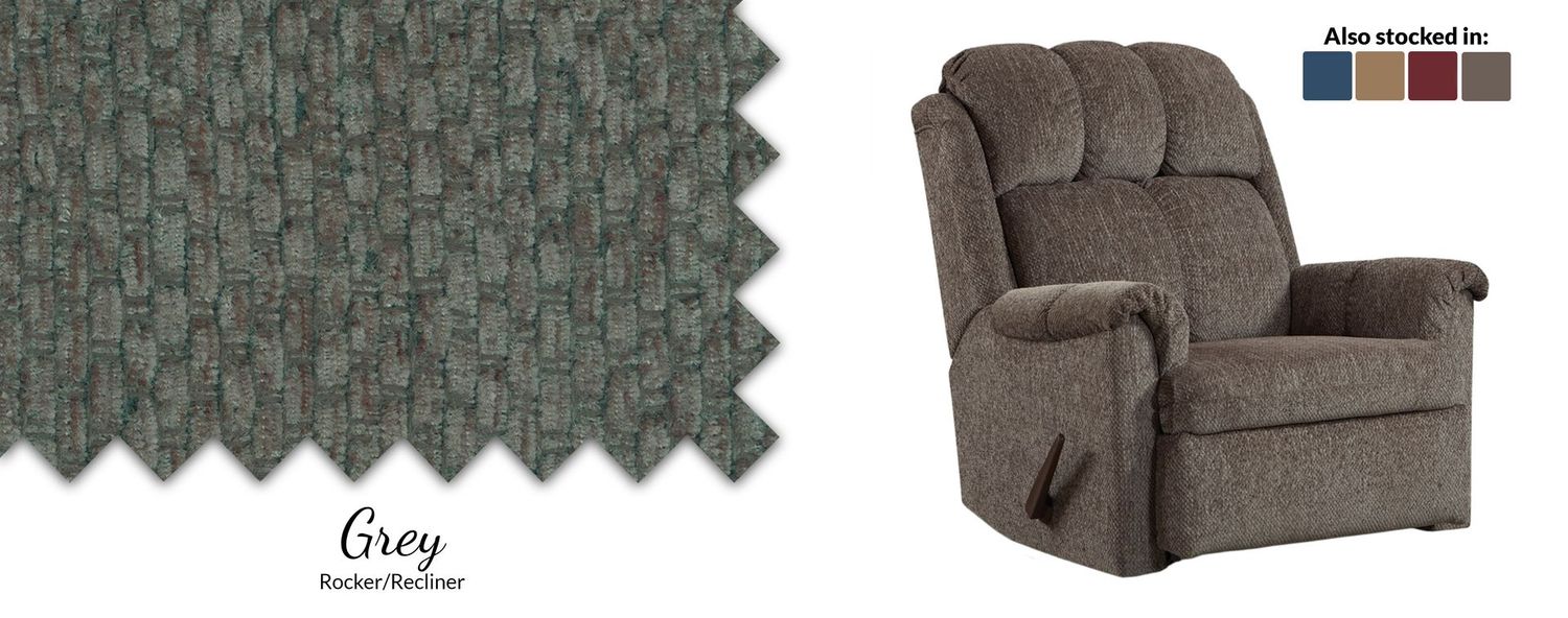 Tahoe Grey Rocker Recliner