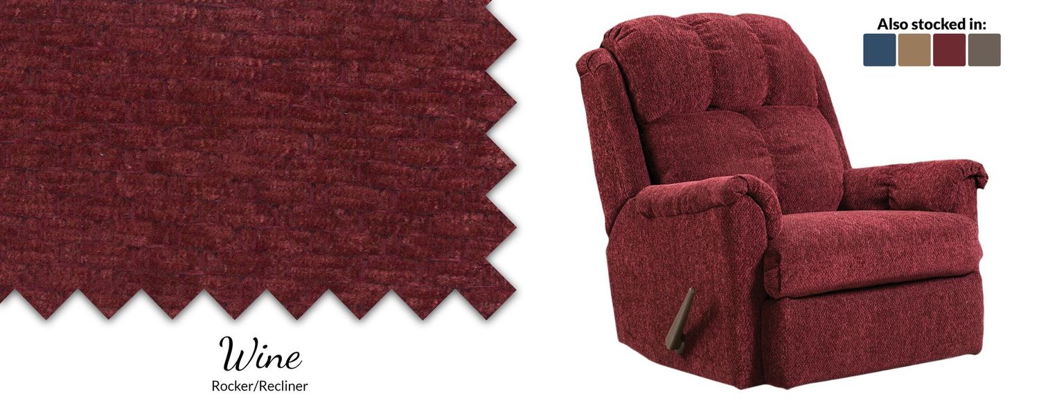 Tahoe Wine Rocker Recliner