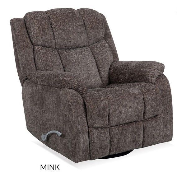 Mink Calgary Swivel Glider Recliner