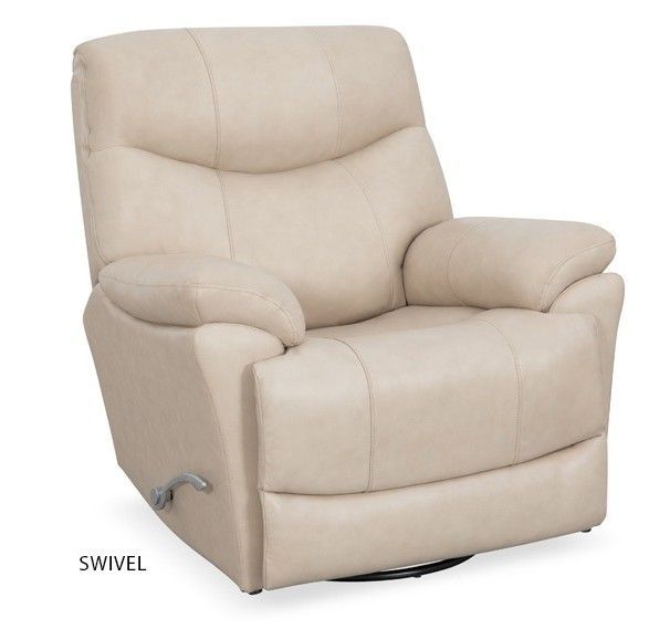 Madrid Beach Leather Swivel Recliner