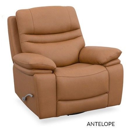 AWF Antelope Oslo Leather Swivel Recliner AWF Antelope Oslo Leather Swivel Recliner