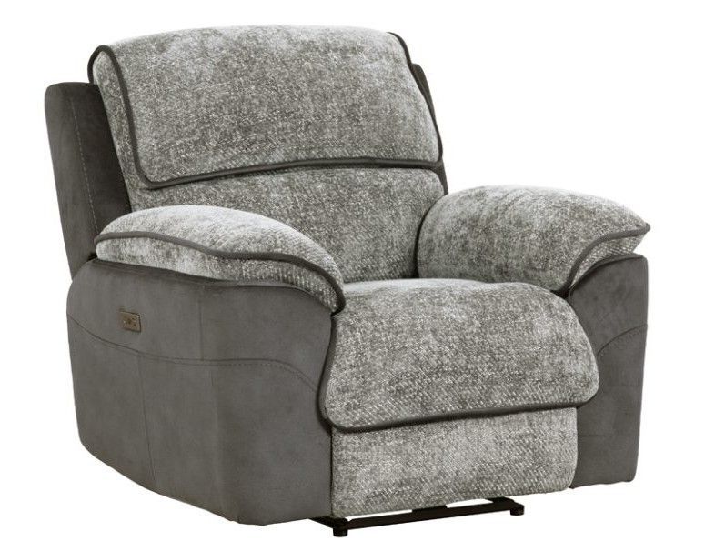 Paris Brown Charcoal Power Recliner