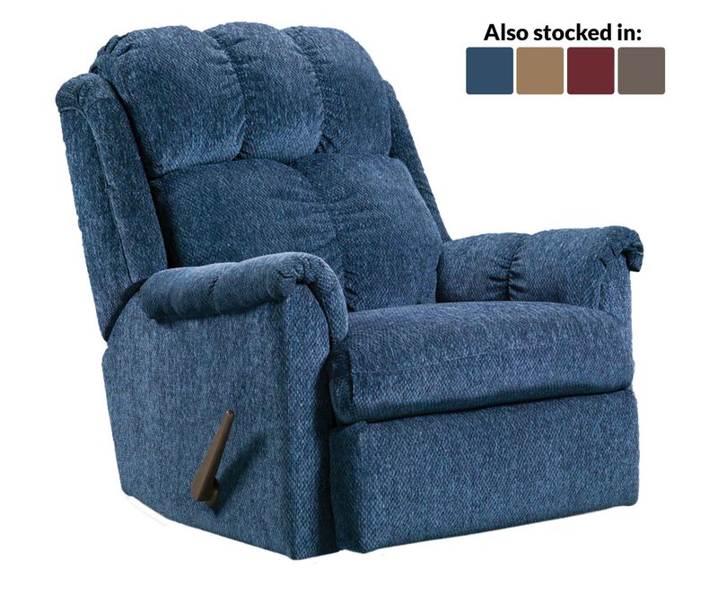 AWF Blue Tahoe Rocker Recliner AWF Blue Tahoe Rocker Recliner