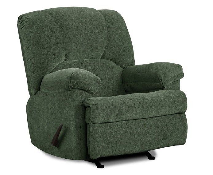 Cassian Pine Green Rocker Recliner