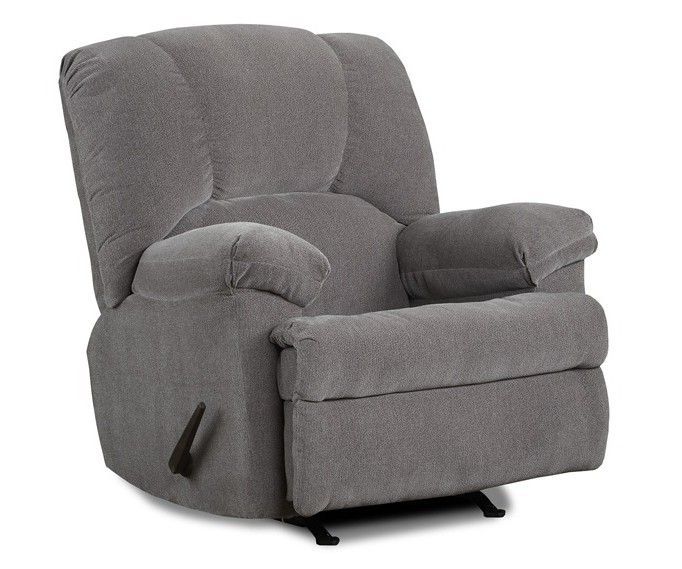 Cassian Steel Grey Rocker Recliner