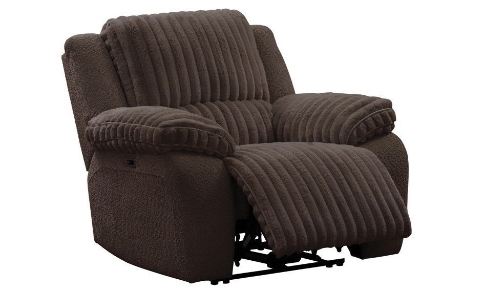 Mondo Chocolate Power Recliner with Power Seat and USB