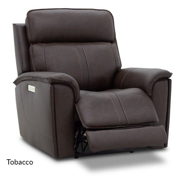 Leather Ravenna Tobacco Power Recliner