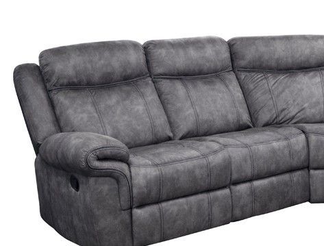 LV5222 Knoxville Grey LV5222-LAF-KG LAF Reclining Loveseat