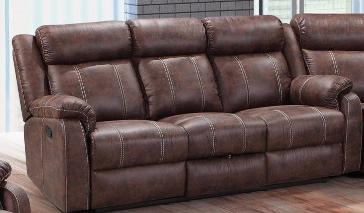 LV7303 Buckskin LV7303-S Double Reclining Sofa