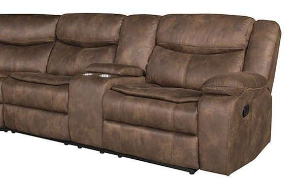 6967 Dorado Walnut 6967E-RAF-DW RAF Reclining Loveseat with Console 6967 Dorado Walnut 6967E-RAF-DW RAF Reclining Loveseat with Console