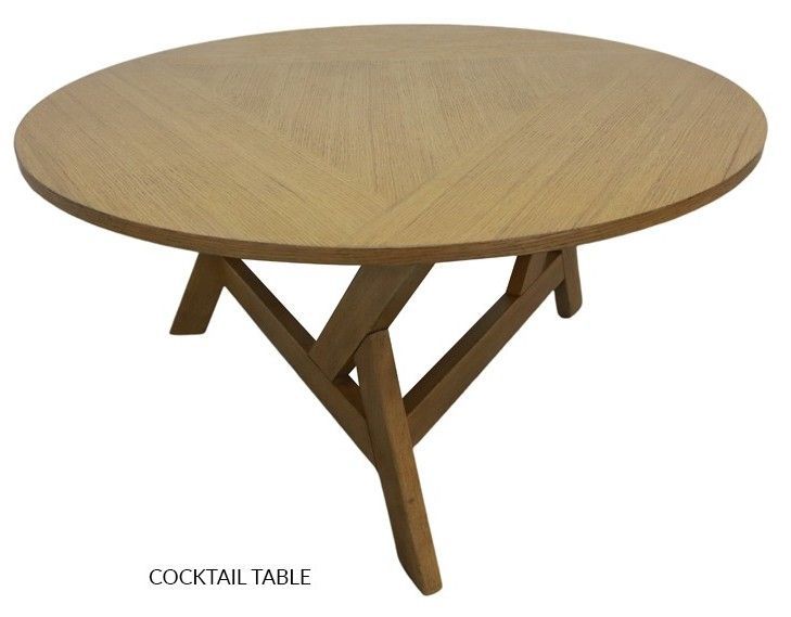 HY1978 Scarlett Oak Cocktail Table