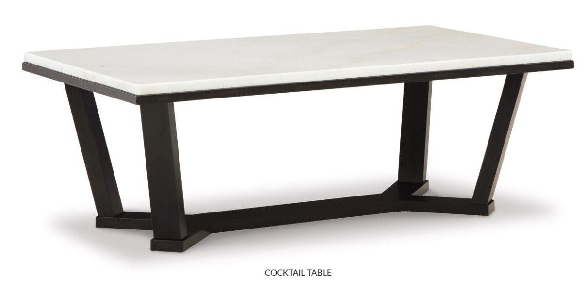 T770 Stephen Black COCKTAIL TABLE 48” X 26” X 18”