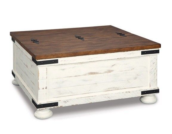 T459 Westfield Whitewash COCKTAIL TABLE W/ STORAGE T459 Westfield Whitewash COCKTAIL TABLE W/ STORAGE