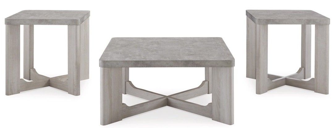 T247 Greenwood 3PC COCKTAIL TABLE WITH 2 END TABLES