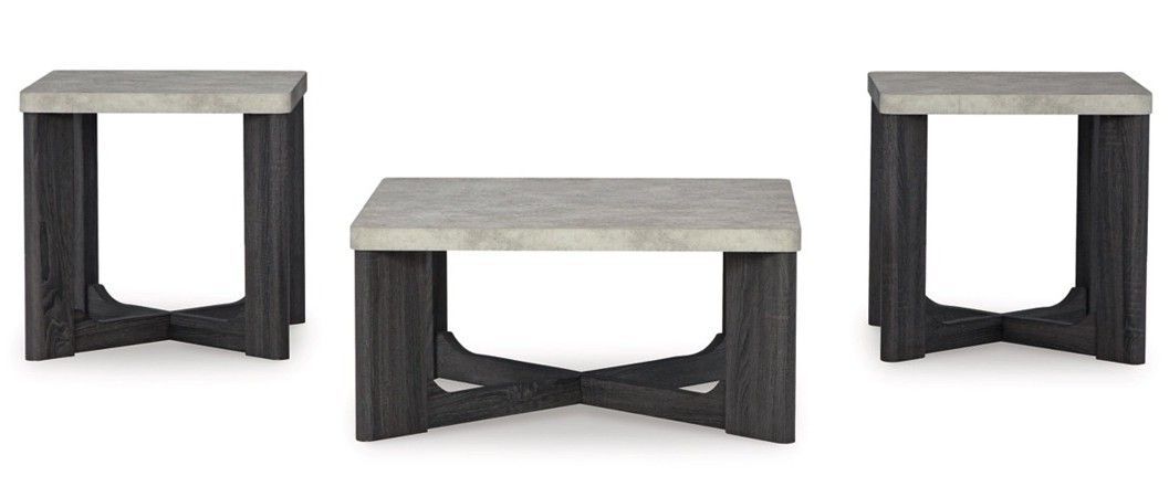 T251 Sherwood 3PC COCKTAIL TABLE WITH 2 END TABLES