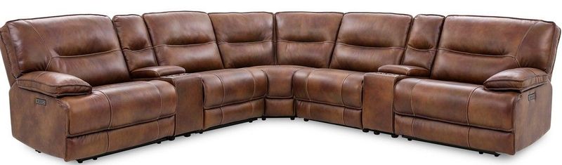 70048 Morocco Light Brown 7PC Leather Sectional – 132” x 132” 70048 Morocco Light Brown 7PC Leather Sectional – 132” x 132”