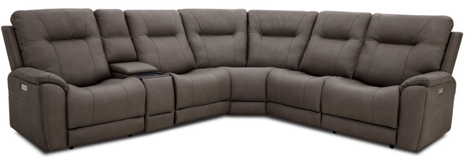 H806 Cannock Smoke 6PC SECTIONAL 126” X 114”