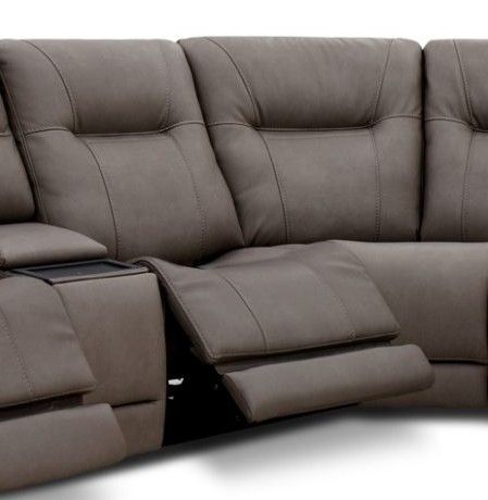 H806 Cannock Smoke H806-AR-CS ARMLESS RECLINER W/HDRST & LUMBAR