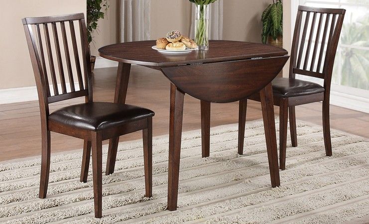 12078 Mango Drop Leaf Dining table and 2 chairs