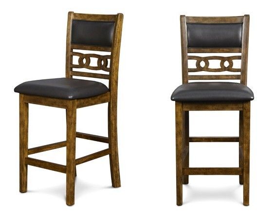 D1701 Gia Brown Drop Leaf Pub Chair D1701 Gia Brown Drop Leaf Pub Chair
