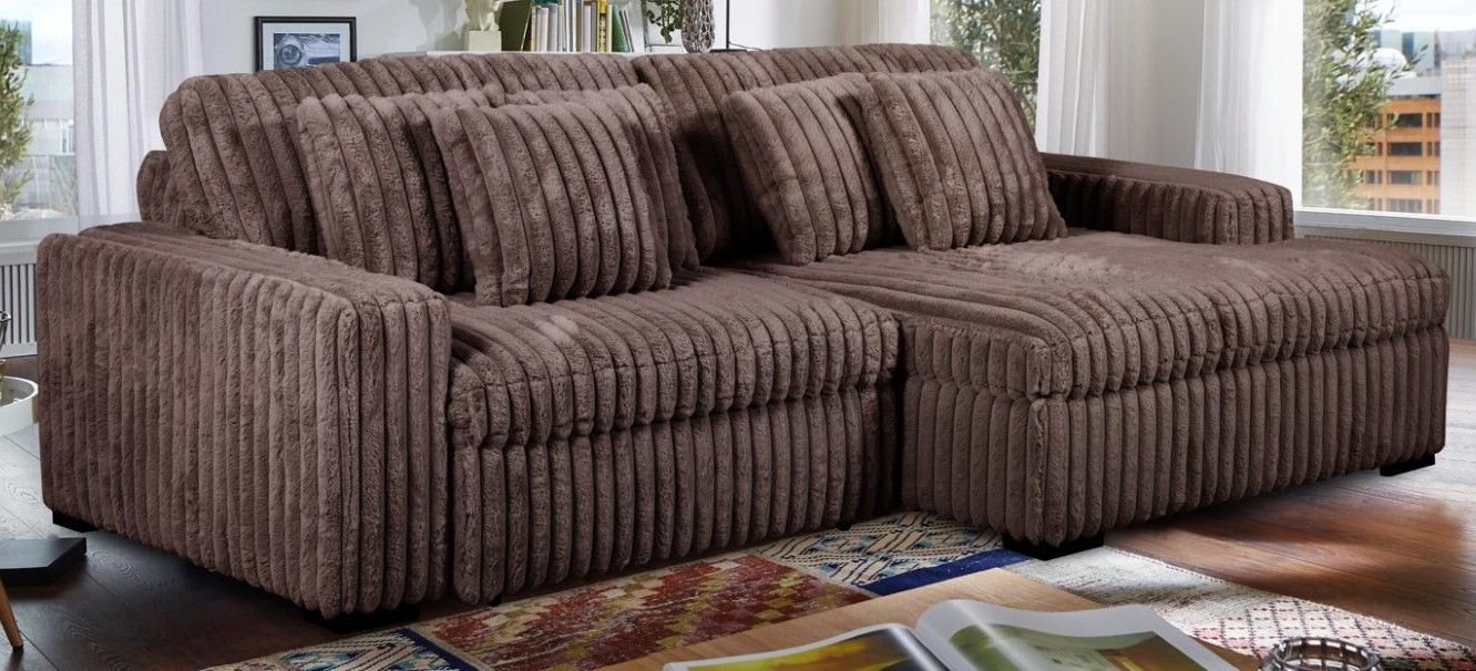 80386 2PC POWER SLIDER CHAISE SECTIONAL  Presley Chocolate