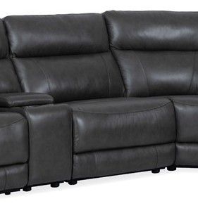 70696 Madrid Granite 6PC Sectional 70696-PAC-MG PWR ARMLESS RECLINER